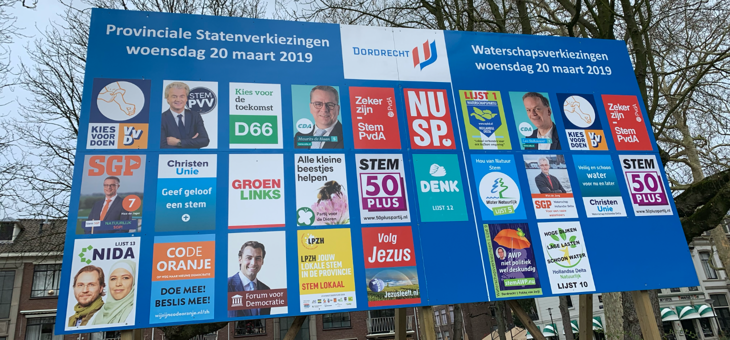 Een verkiezingesbord